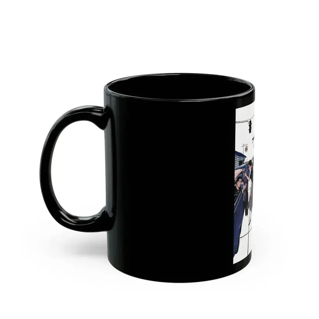 Between The Halves (2), Cosmopolitan, December 1957 - Black Coffee Mug - Go Mug Yourself