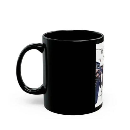 Between The Halves (2), Cosmopolitan, December 1957 - Black Coffee Mug - Go Mug Yourself