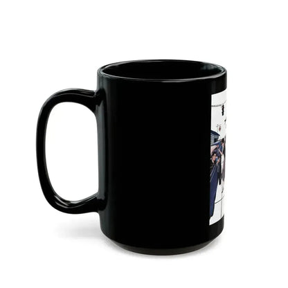 Between The Halves (2), Cosmopolitan, December 1957 - Black Coffee Mug - Go Mug Yourself