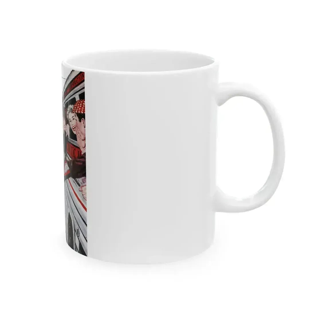 Between The Halves (2), Cosmopolitan, December 1957 - White Coffee Mug - Go Mug Yourself