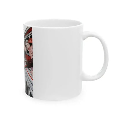 Between The Halves (2), Cosmopolitan, December 1957 - White Coffee Mug - Go Mug Yourself