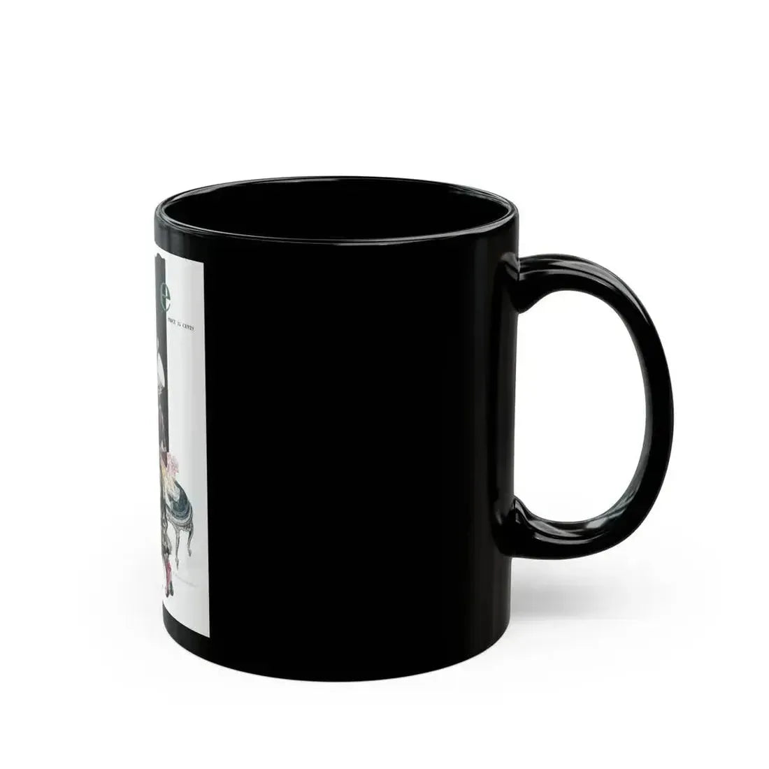 Between the Lines, Life Magazine cover, December 8, 1921 - Black Coffee Mug - Go Mug Yourself