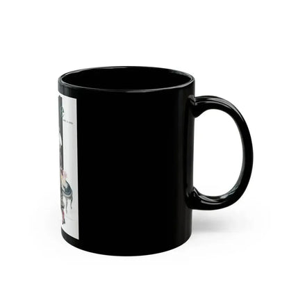 Between the Lines, Life Magazine cover, December 8, 1921 - Black Coffee Mug - Go Mug Yourself