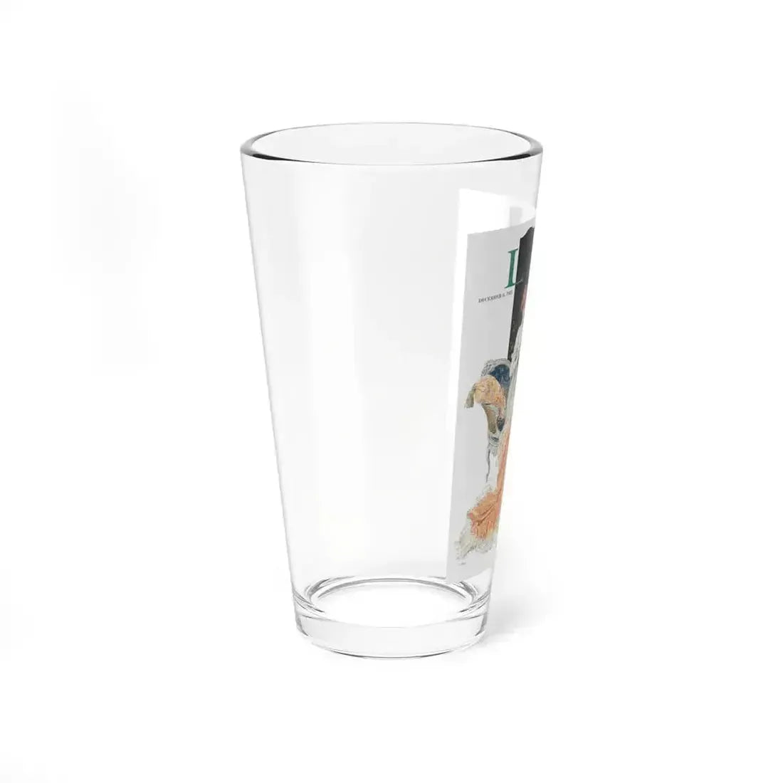 Between the Lines, Life Magazine cover, December 8, 1921 (Magazine Illustration) Pint Glass 16oz - Go Mug Yourself