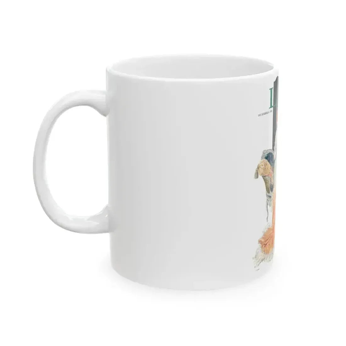 Between the Lines, Life Magazine cover, December 8, 1921 - White Coffee Mug - Go Mug Yourself