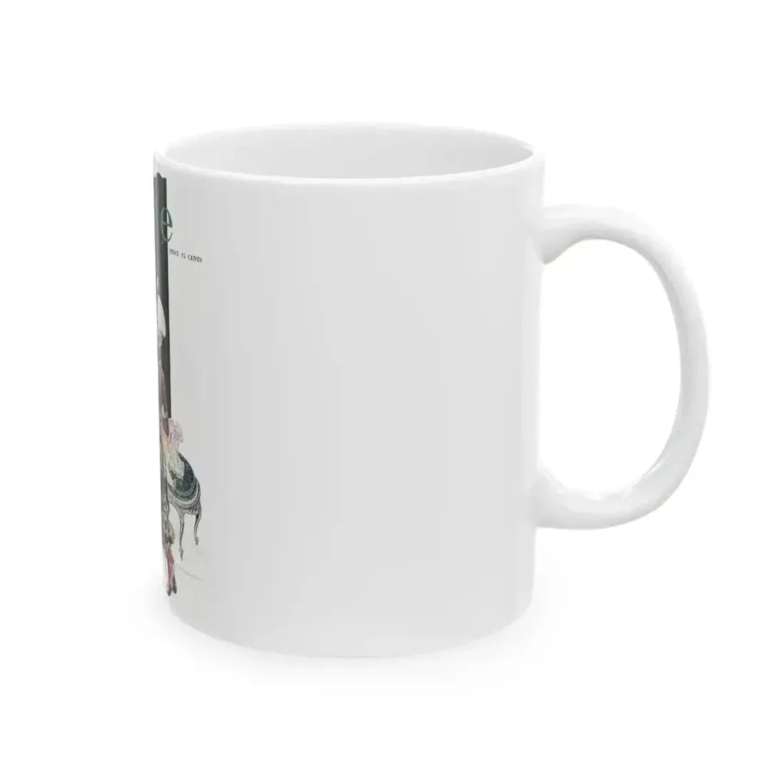 Between the Lines, Life Magazine cover, December 8, 1921 - White Coffee Mug - Go Mug Yourself