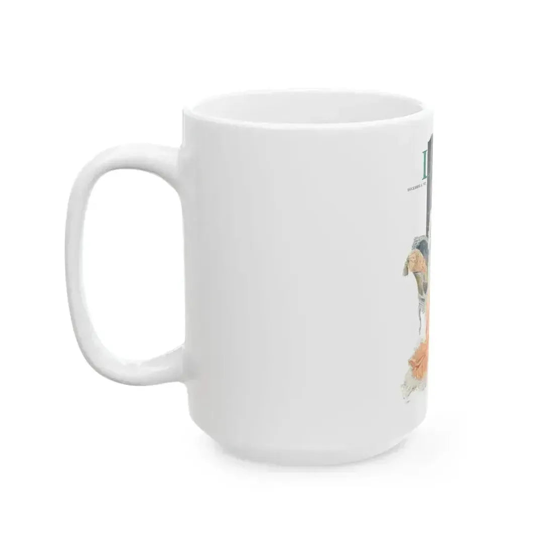 Between the Lines, Life Magazine cover, December 8, 1921 - White Coffee Mug - Go Mug Yourself