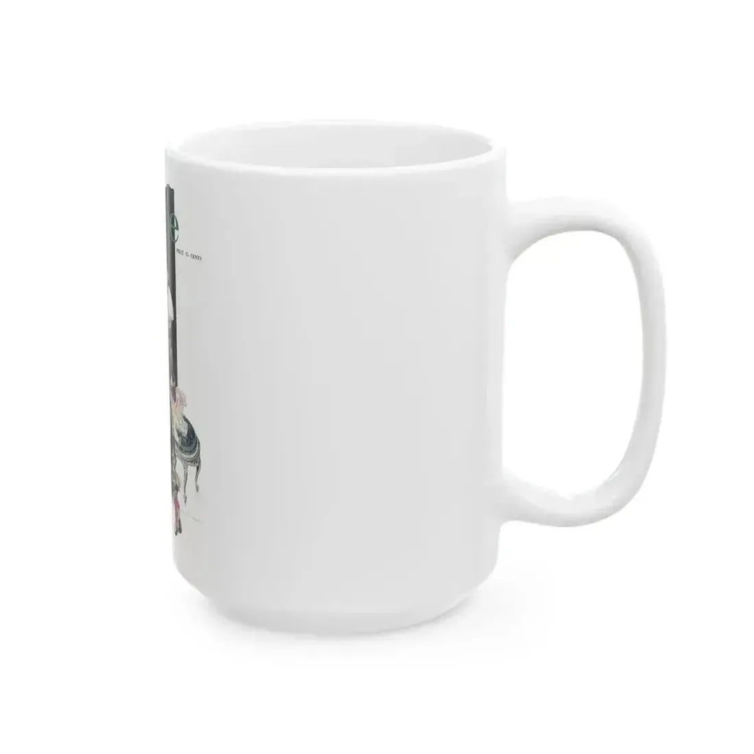 Between the Lines, Life Magazine cover, December 8, 1921 - White Coffee Mug - Go Mug Yourself