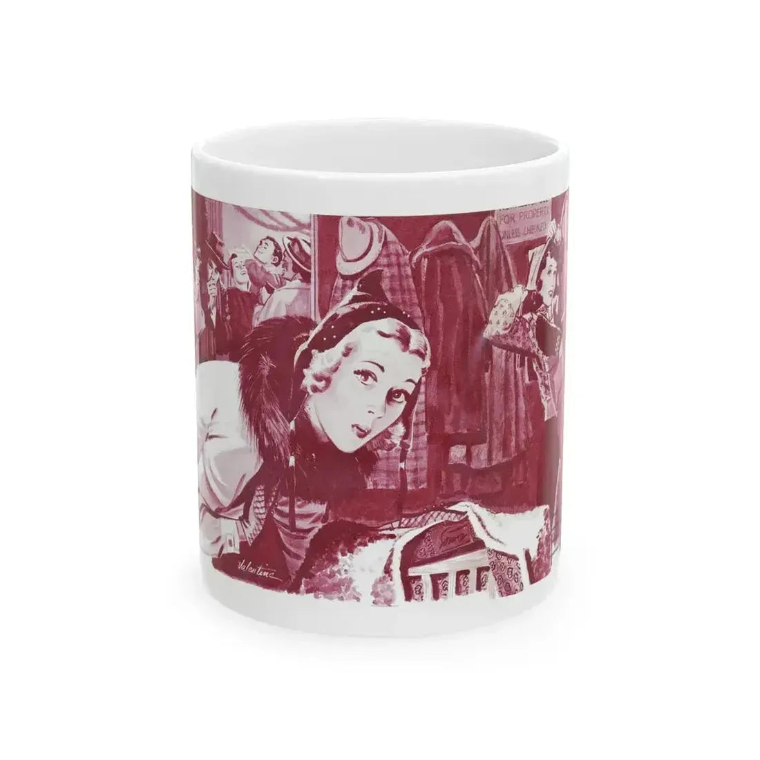 Between The Years, Woman's Day, December 1941 - White Coffee Mug 11oz - Go Mug Yourself
