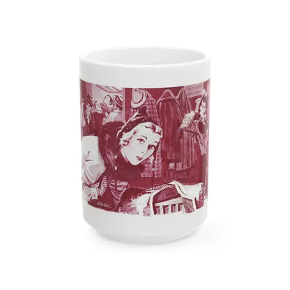 Between The Years, Woman's Day, December 1941 - White Coffee Mug 15oz - Go Mug Yourself