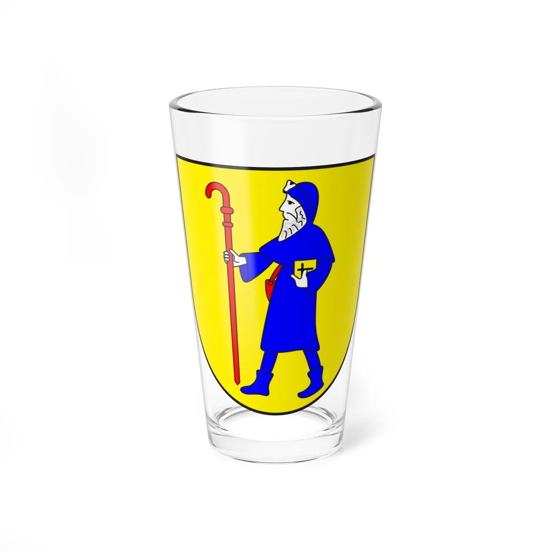 Bever wappen (Switzerland) (Coat of Arms) Pint Glass 16oz 16oz - Go Mug Yourself