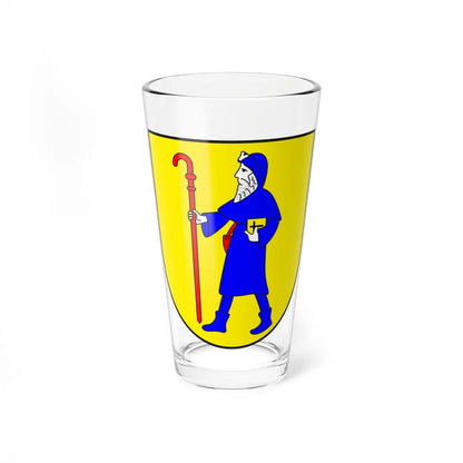Bever wappen (Switzerland) (Coat of Arms) Pint Glass 16oz 16oz - Go Mug Yourself