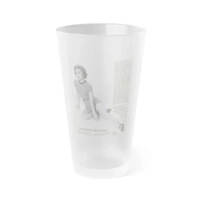 Beverly Garland #01 - 8x10 Vintage B&W Leggy Glamour Promo Photo for ''The Joker Is Wild'' '57 (Vintage Female Icon) Frosted Pint Glass 16oz 16oz Frosted - Go Mug Yourself
