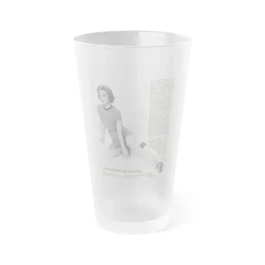 Beverly Garland #01 - 8x10 Vintage B&W Leggy Glamour Promo Photo for ''The Joker Is Wild'' '57 (Vintage Female Icon) Frosted Pint Glass 16oz 16oz Frosted - Go Mug Yourself