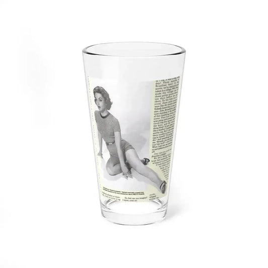 Beverly Garland #01 - 8x10 Vintage B&W Leggy Glamour Promo Photo for ''The Joker Is Wild'' '57 (Vintage Female Icon) Pint Glass 16oz 16oz - Go Mug Yourself