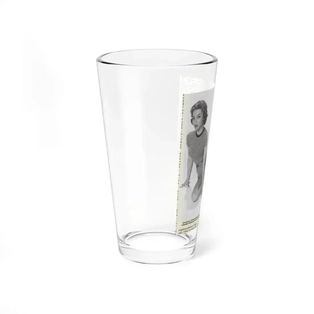 Beverly Garland #01 - 8x10 Vintage B&W Leggy Glamour Promo Photo for ''The Joker Is Wild'' '57 (Vintage Female Icon) Pint Glass 16oz - Go Mug Yourself