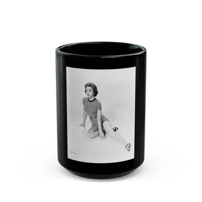 Beverly Garland #01 - 8x10 Vintage B&W Leggy Glamour Promo Photo for ''The Joker Is Wild'' '57_1 (Vintage Female Icon) Black Coffee Mug 15oz - Go Mug Yourself