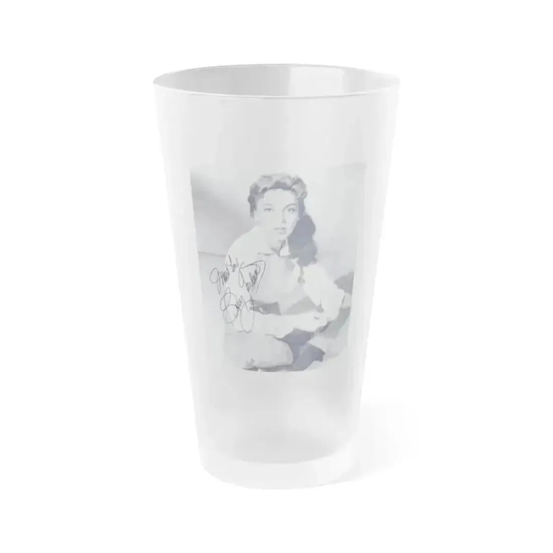Beverly Garland #02 (Vintage Female Icon) Frosted Pint Glass 16oz 16oz Frosted - Go Mug Yourself