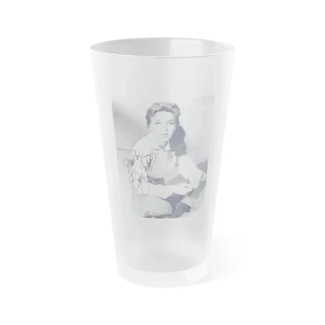Beverly Garland #02 (Vintage Female Icon) Frosted Pint Glass 16oz 16oz Frosted - Go Mug Yourself