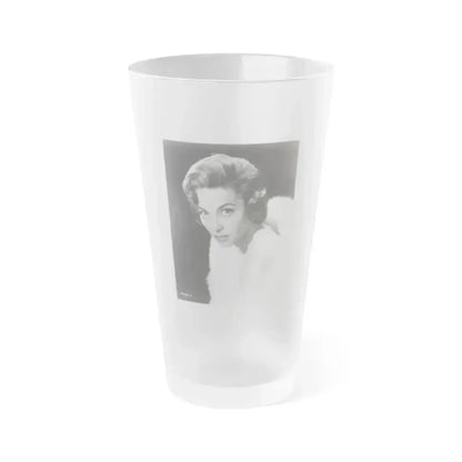 Beverly Garland #03 - 8x10 B&W Glamour Head & Shoulder Photo (Vintage Female Icon) Frosted Pint Glass 16oz 16oz Frosted - Go Mug Yourself