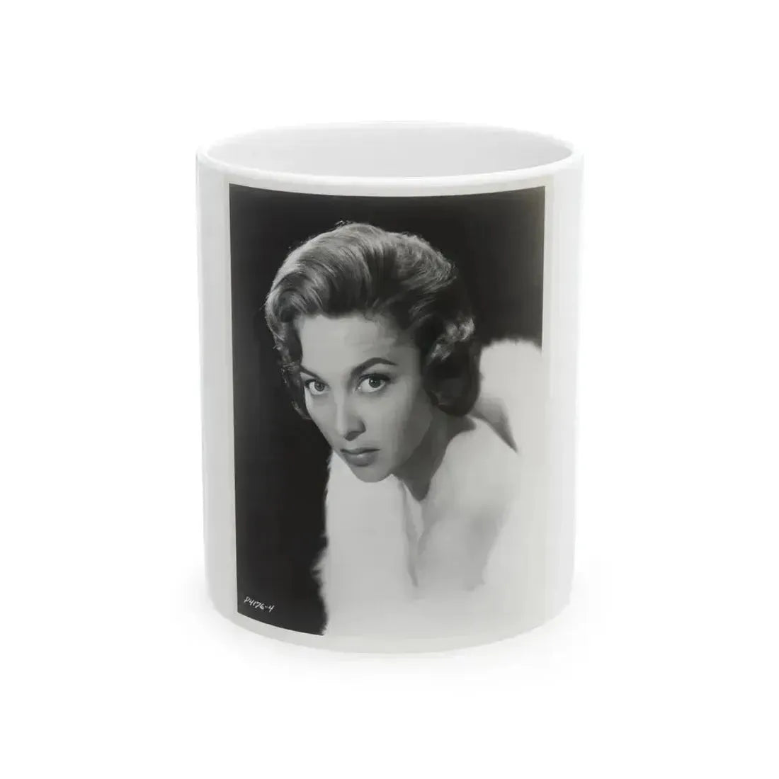 Beverly Garland #03 - 8x10 B&W Glamour Head & Shoulder Photo (Vintage Female Icon) White Coffee Mug 11oz - Go Mug Yourself