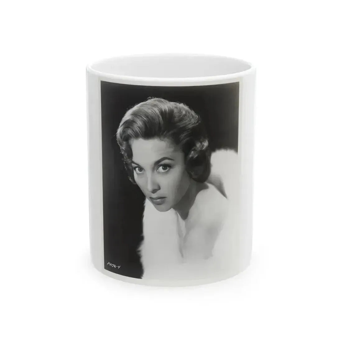 Beverly Garland #03 - 8x10 B&W Glamour Head & Shoulder Photo (Vintage Female Icon) White Coffee Mug 11oz - Go Mug Yourself