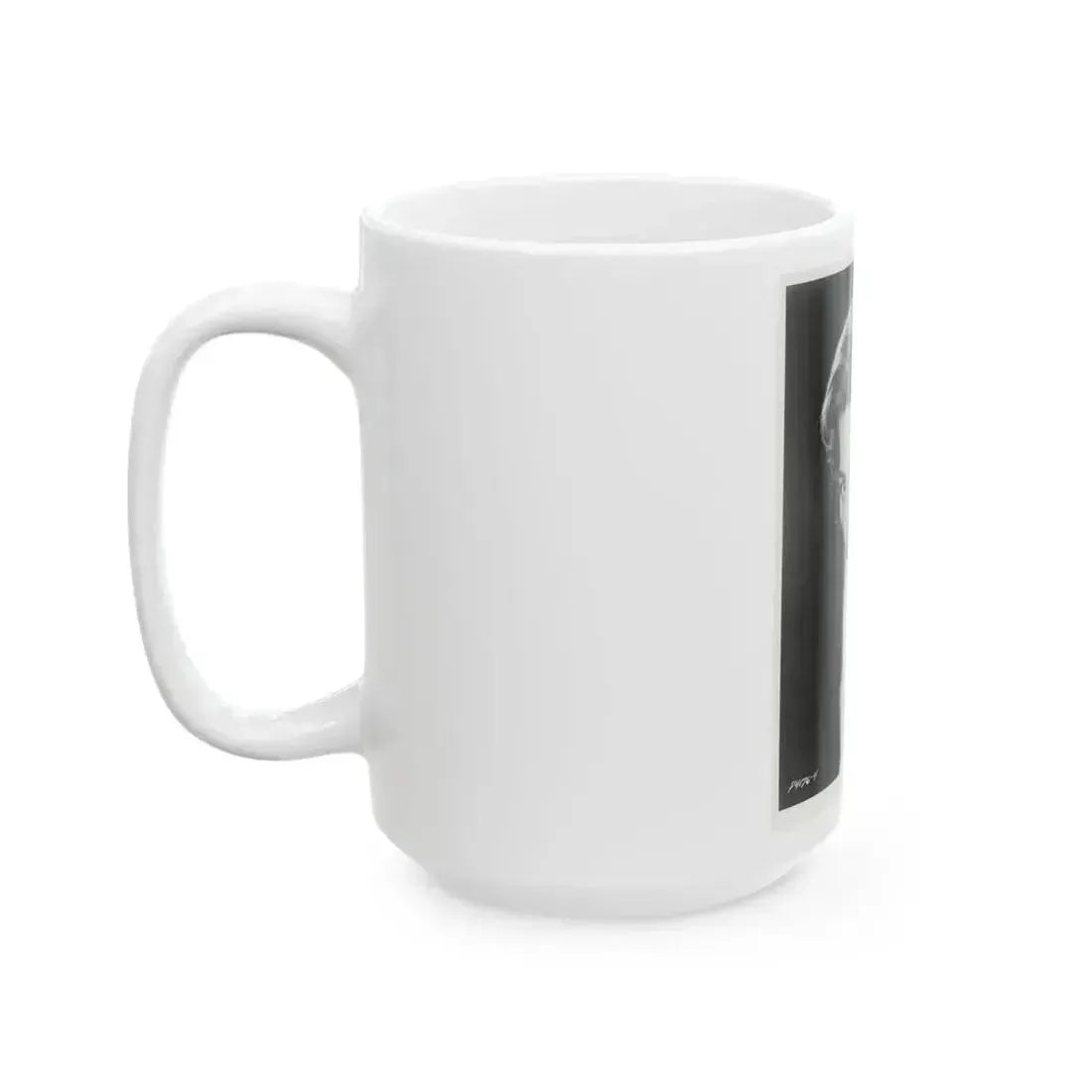 Beverly Garland #03 - 8x10 B&W Glamour Head & Shoulder Photo (Vintage Female Icon) White Coffee Mug - Go Mug Yourself