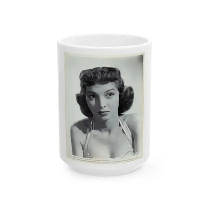Beverly Garland #05 (Vintage Female Icon) White Coffee Mug 15oz - Go Mug Yourself