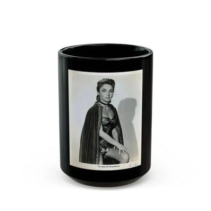 Beverly Garland #07 (Vintage Female Icon) Black Coffee Mug 15oz - Go Mug Yourself