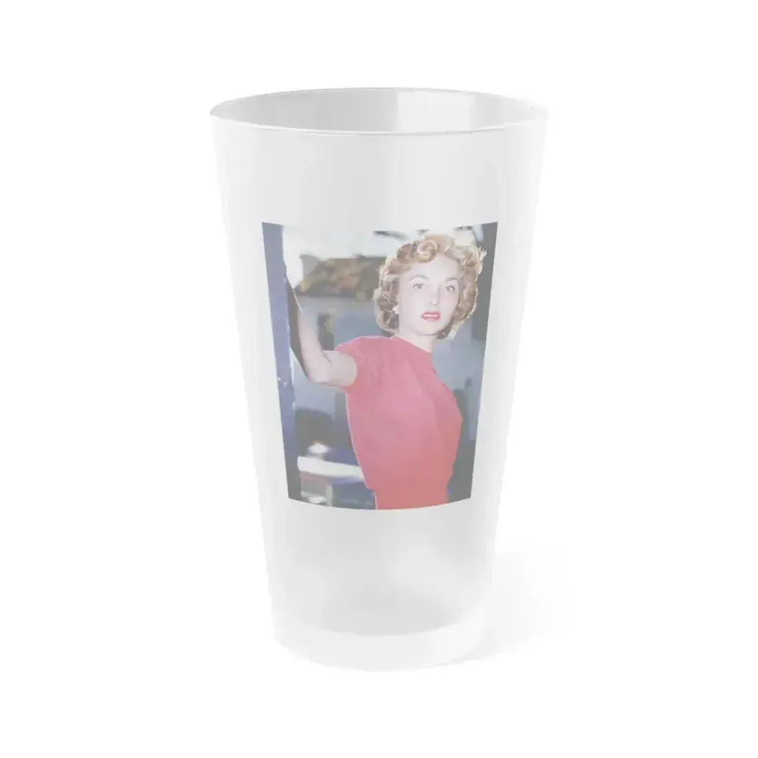 Beverly Garland #10 (Vintage Female Icon) Frosted Pint Glass 16oz 16oz Frosted - Go Mug Yourself