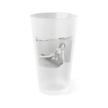 Beverly Garland #101 (Vintage Female Icon) Frosted Pint Glass 16oz 16oz Frosted - Go Mug Yourself