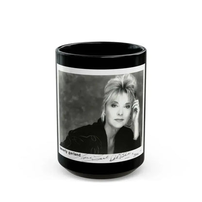 Beverly Garland #102 (Vintage Female Icon) Black Coffee Mug 15oz - Go Mug Yourself