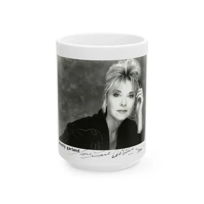 Beverly Garland #102 (Vintage Female Icon) White Coffee Mug 15oz - Go Mug Yourself