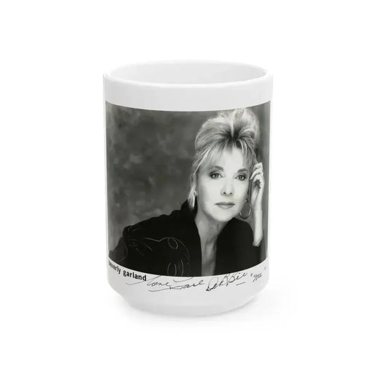 Beverly Garland #102 (Vintage Female Icon) White Coffee Mug 15oz - Go Mug Yourself