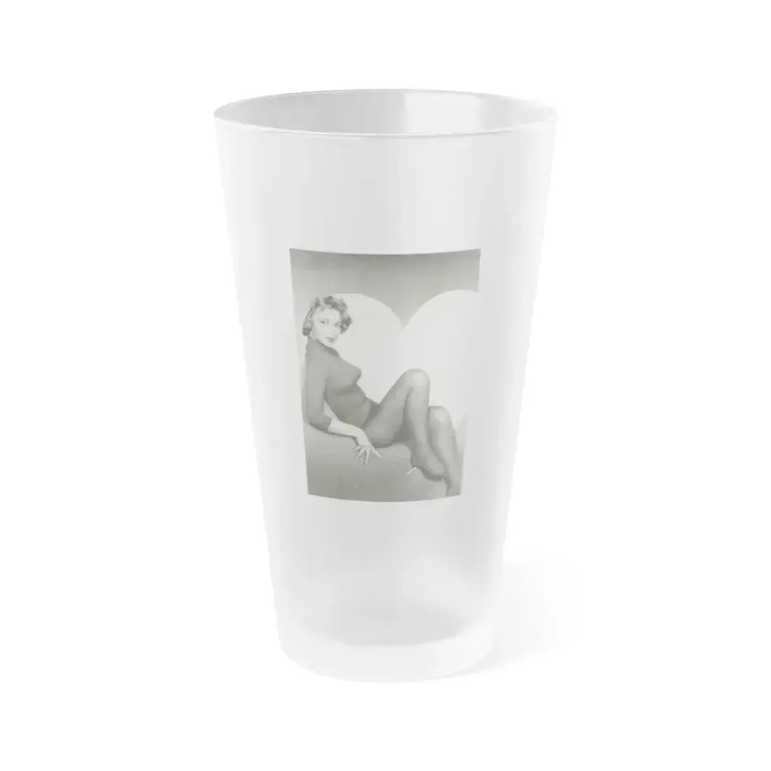 Beverly Garland #103 (Vintage Female Icon) Frosted Pint Glass 16oz 16oz Frosted - Go Mug Yourself