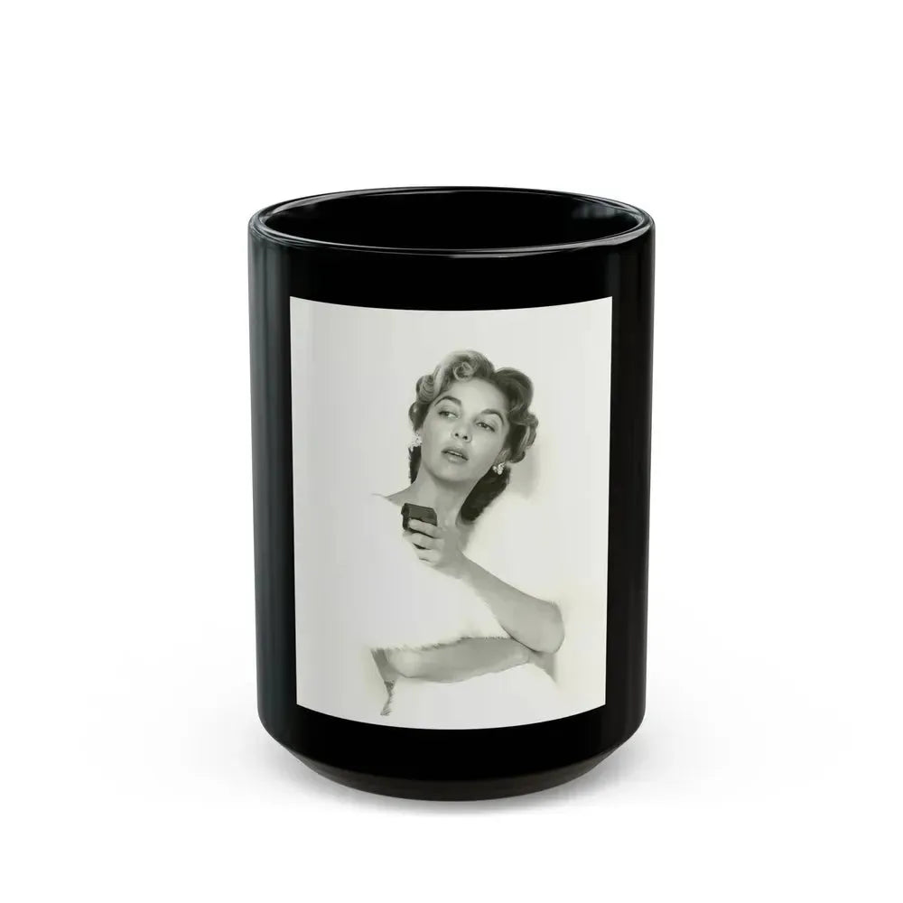 Beverly Garland #104 (Vintage Female Icon) Black Coffee Mug 15oz - Go Mug Yourself