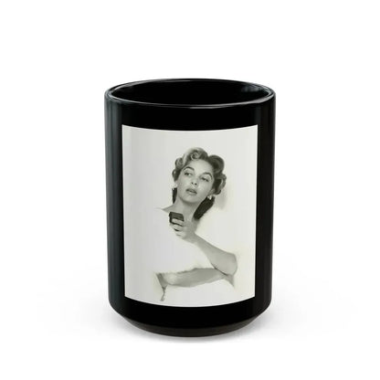 Beverly Garland #104 (Vintage Female Icon) Black Coffee Mug 15oz - Go Mug Yourself