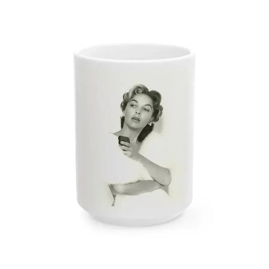 Beverly Garland #104 (Vintage Female Icon) White Coffee Mug 15oz - Go Mug Yourself