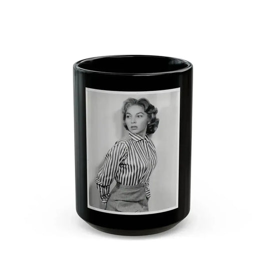 Beverly Garland #105 (Vintage Female Icon) Black Coffee Mug 15oz - Go Mug Yourself