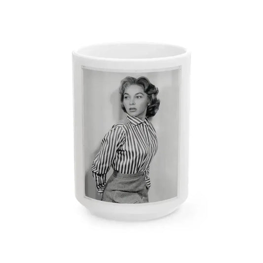 Beverly Garland #105 (Vintage Female Icon) White Coffee Mug 15oz - Go Mug Yourself