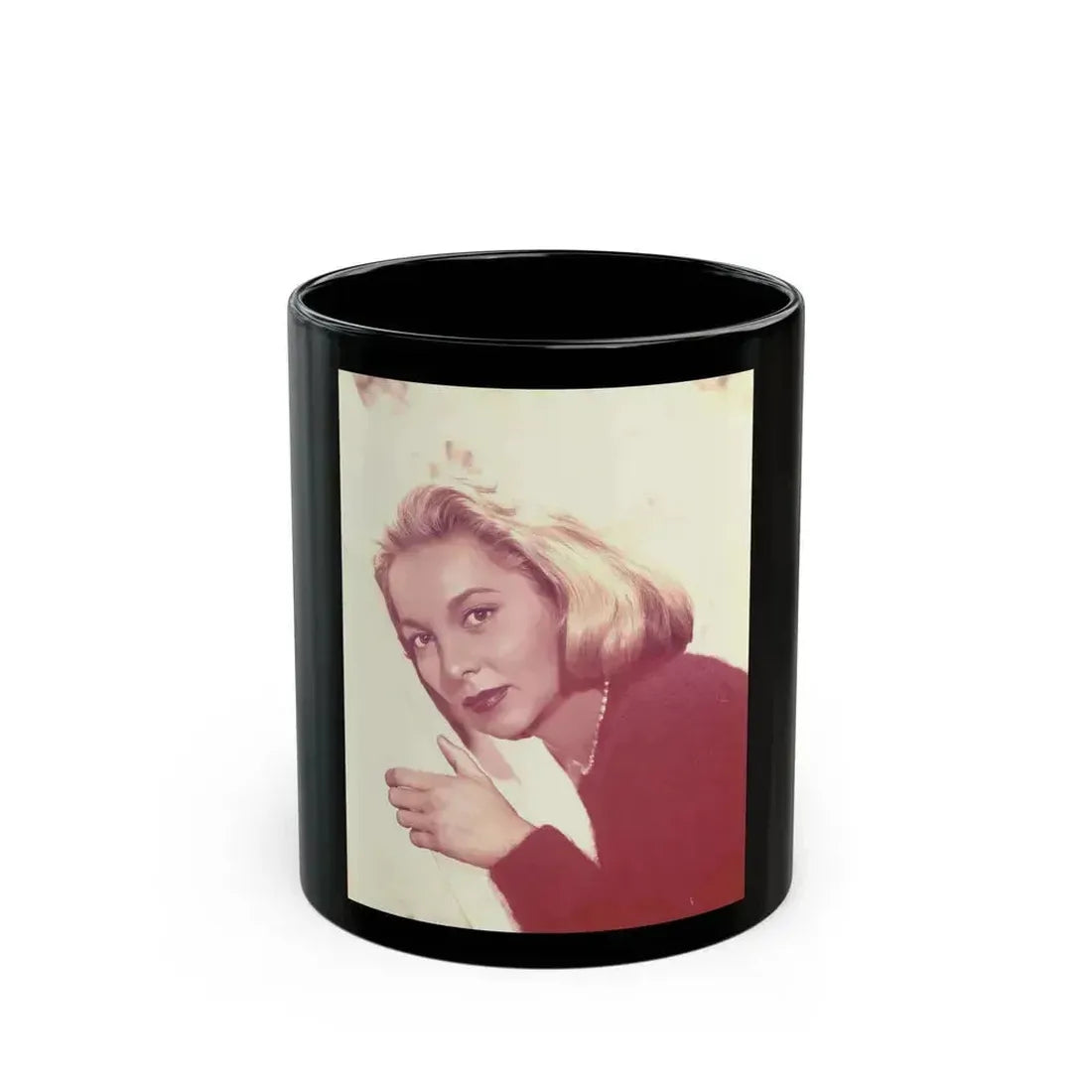 Beverly Garland #106 (Vintage Female Icon) Black Coffee Mug 11oz - Go Mug Yourself