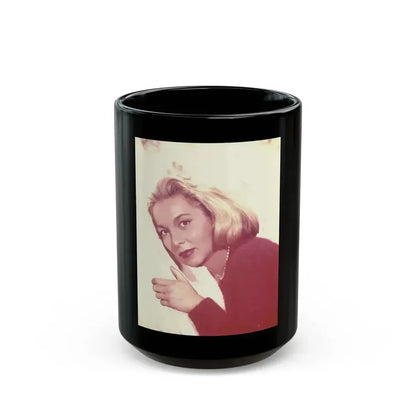 Beverly Garland #106 (Vintage Female Icon) Black Coffee Mug 15oz - Go Mug Yourself
