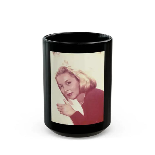 Beverly Garland #106 (Vintage Female Icon) Black Coffee Mug 15oz - Go Mug Yourself