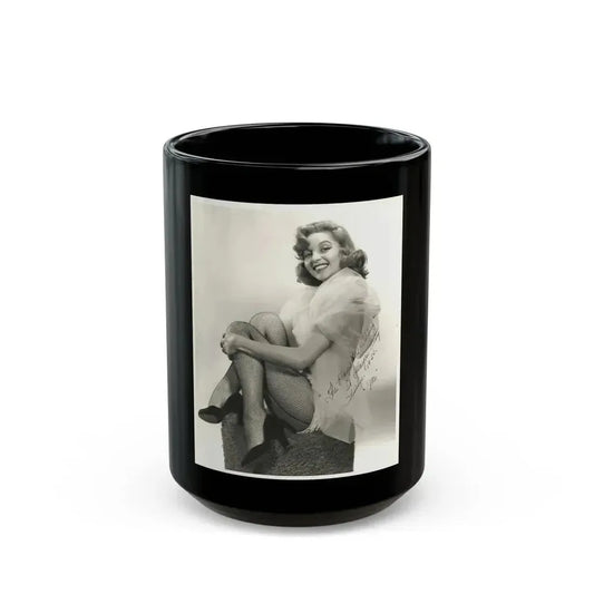 Beverly Garland #107 (Vintage Female Icon) Black Coffee Mug 15oz - Go Mug Yourself