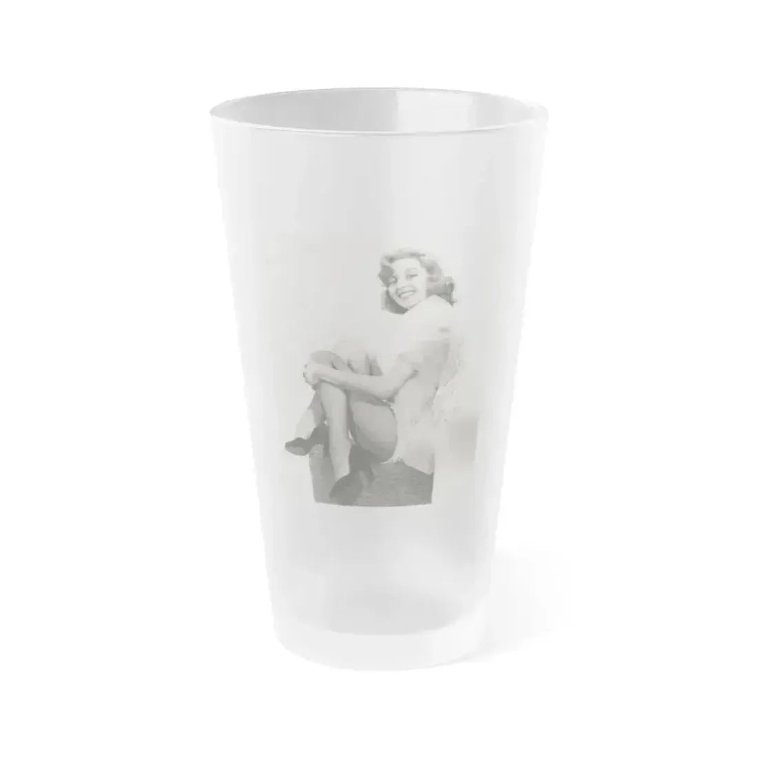 Beverly Garland #107 (Vintage Female Icon) Frosted Pint Glass 16oz 16oz Frosted - Go Mug Yourself