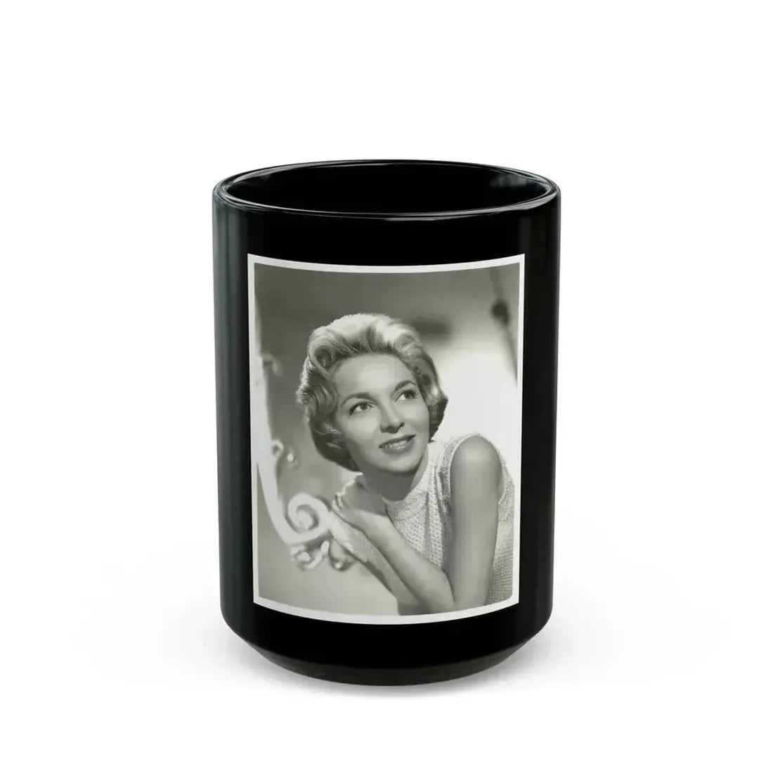 Beverly Garland #109 (Vintage Female Icon) Black Coffee Mug 15oz - Go Mug Yourself
