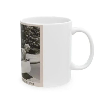 Beverly Garland #110 - 8x10 Vintage B&W 1-Piece Swimsuit Cheesecake Promo Photo from ''Not Of This Earth'' '57 (Vintage Female Icon) White Coffee Mug - Go Mug Yourself