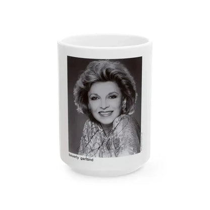 Beverly Garland #111 (Vintage Female Icon) White Coffee Mug 15oz - Go Mug Yourself