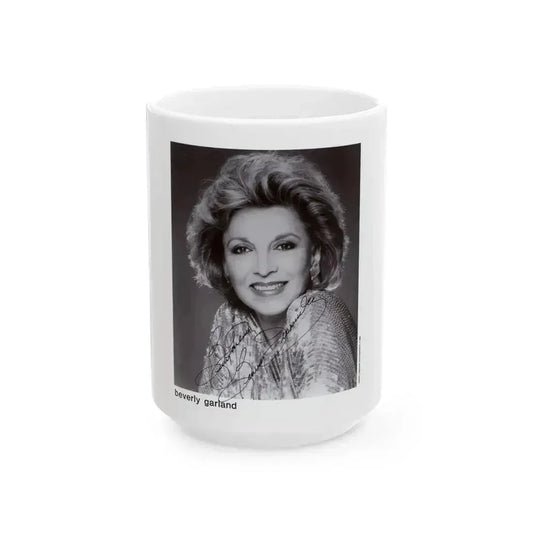 Beverly Garland #111 (Vintage Female Icon) White Coffee Mug 15oz - Go Mug Yourself