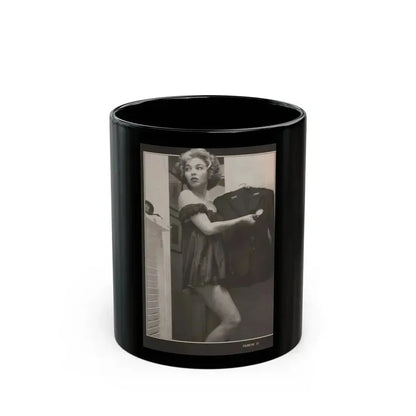 Beverly Garland #121 - Filmfax Mag. Issue #60 Spring '97 - 1 B&W Photo (Vintage Female Icon) Black Coffee Mug 11oz - Go Mug Yourself
